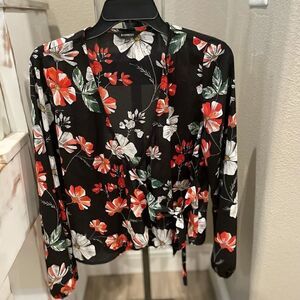 Express Floral Blouse Xs